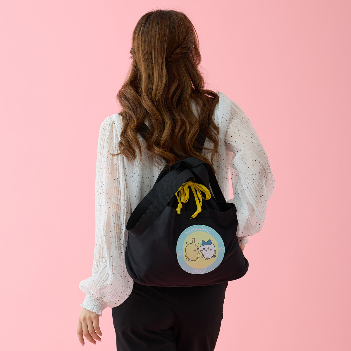 Chiikawa 2-Way Knapsack Hachiware & Usagi Black