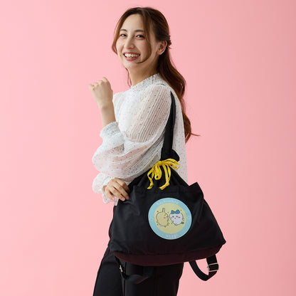 Chiikawa 2-Way Knapsack Hachiware & Usagi Black