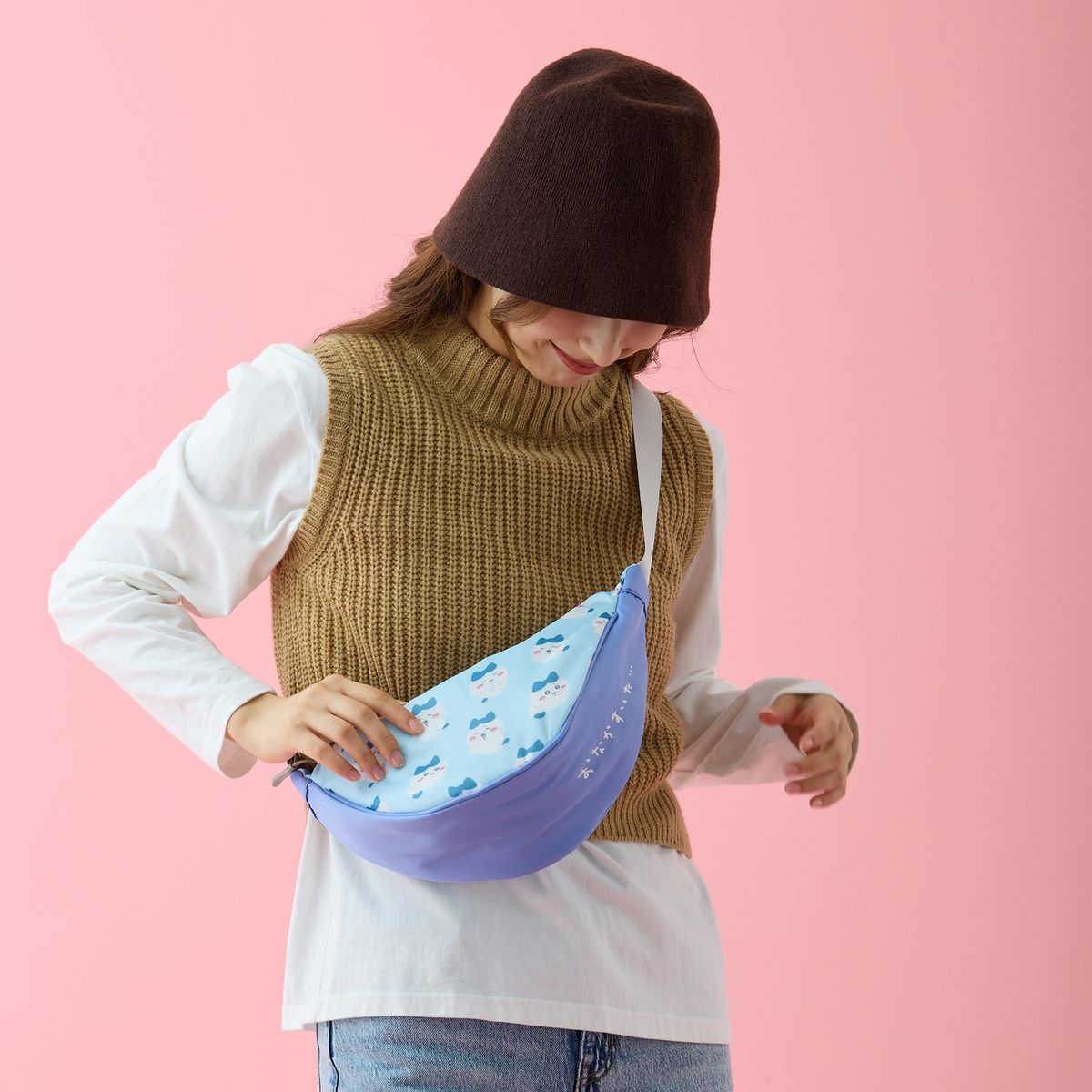 Chiikawa Shoulder Bag Hachiware Blue