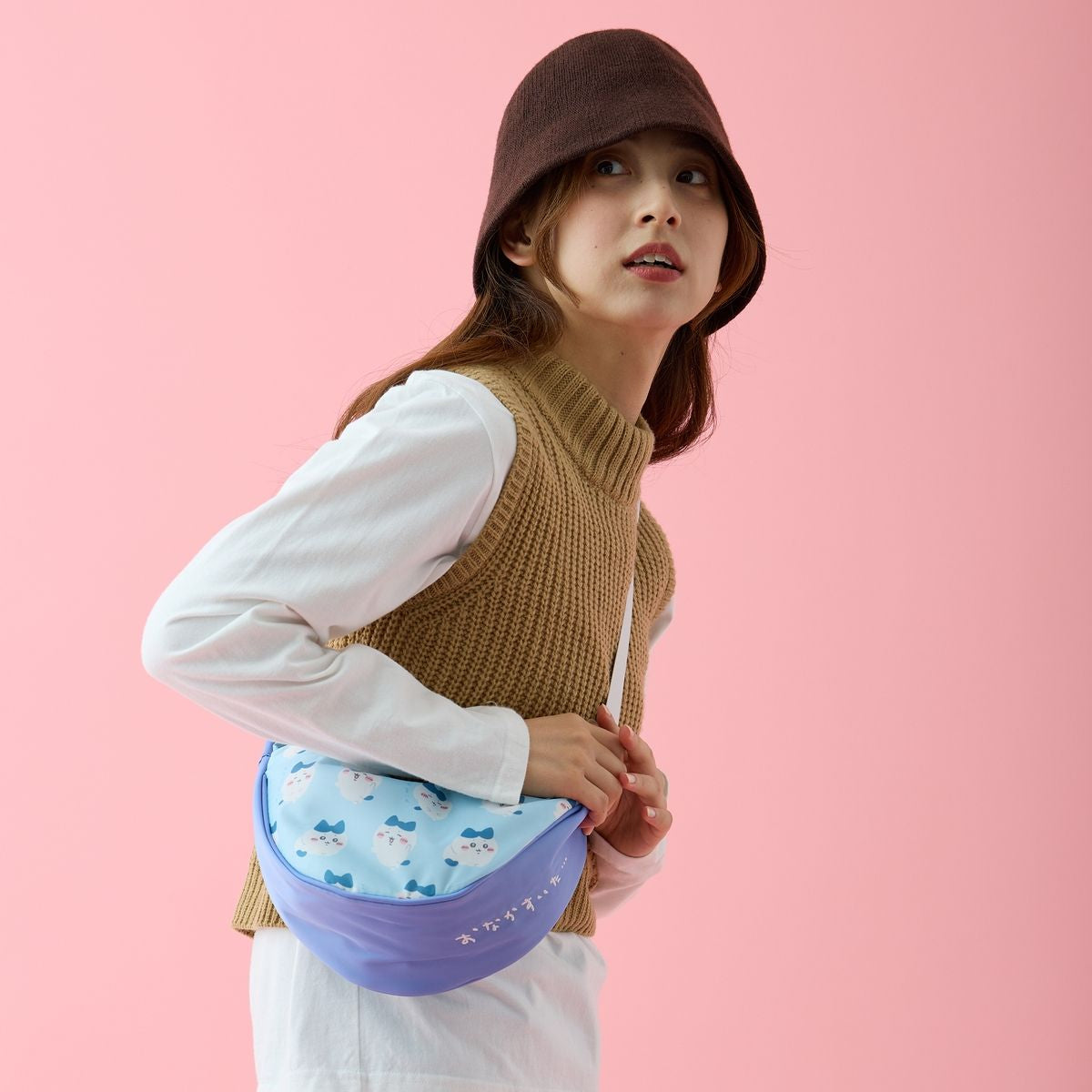 Chiikawa Shoulder Bag Hachiware Blue