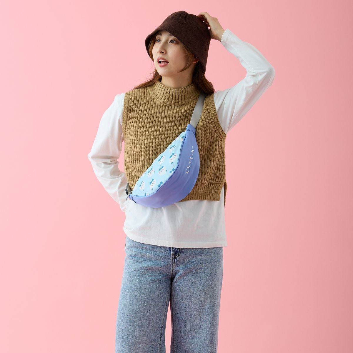 Chiikawa Shoulder Bag Hachiware Blue