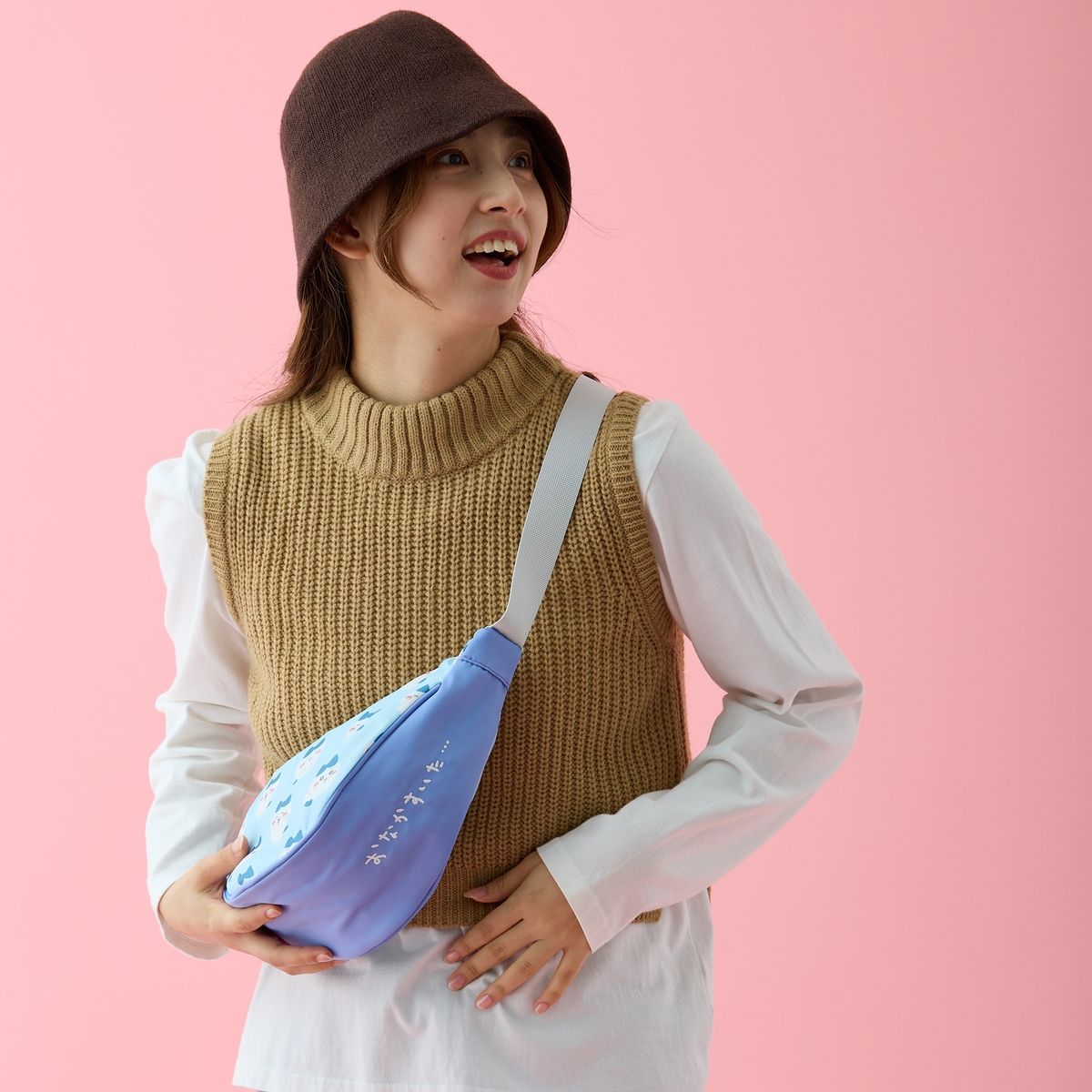 Chiikawa Shoulder Bag Hachiware Blue