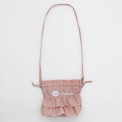 ちいかわ フリルショルダーバッグ ちいかわ ピンク