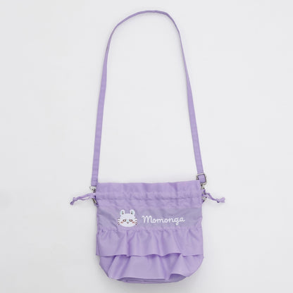 ちいかわ フリルショルダーバッグ モモンガ パープル