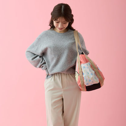 ちいかわ バルーンバッグ ストライプ ピンク