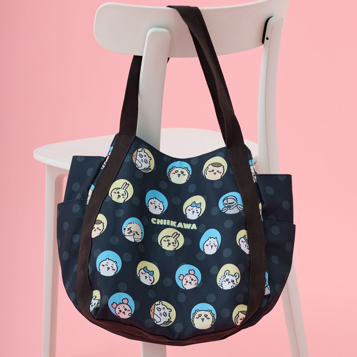 Chiikawa Balloon Bag Dot Black