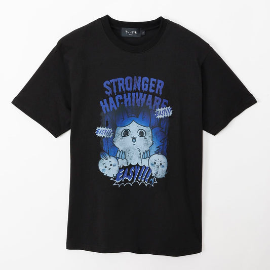 ちいかわ パラレルワールド！？ Tシャツ 強くなったハチワレ ブラック