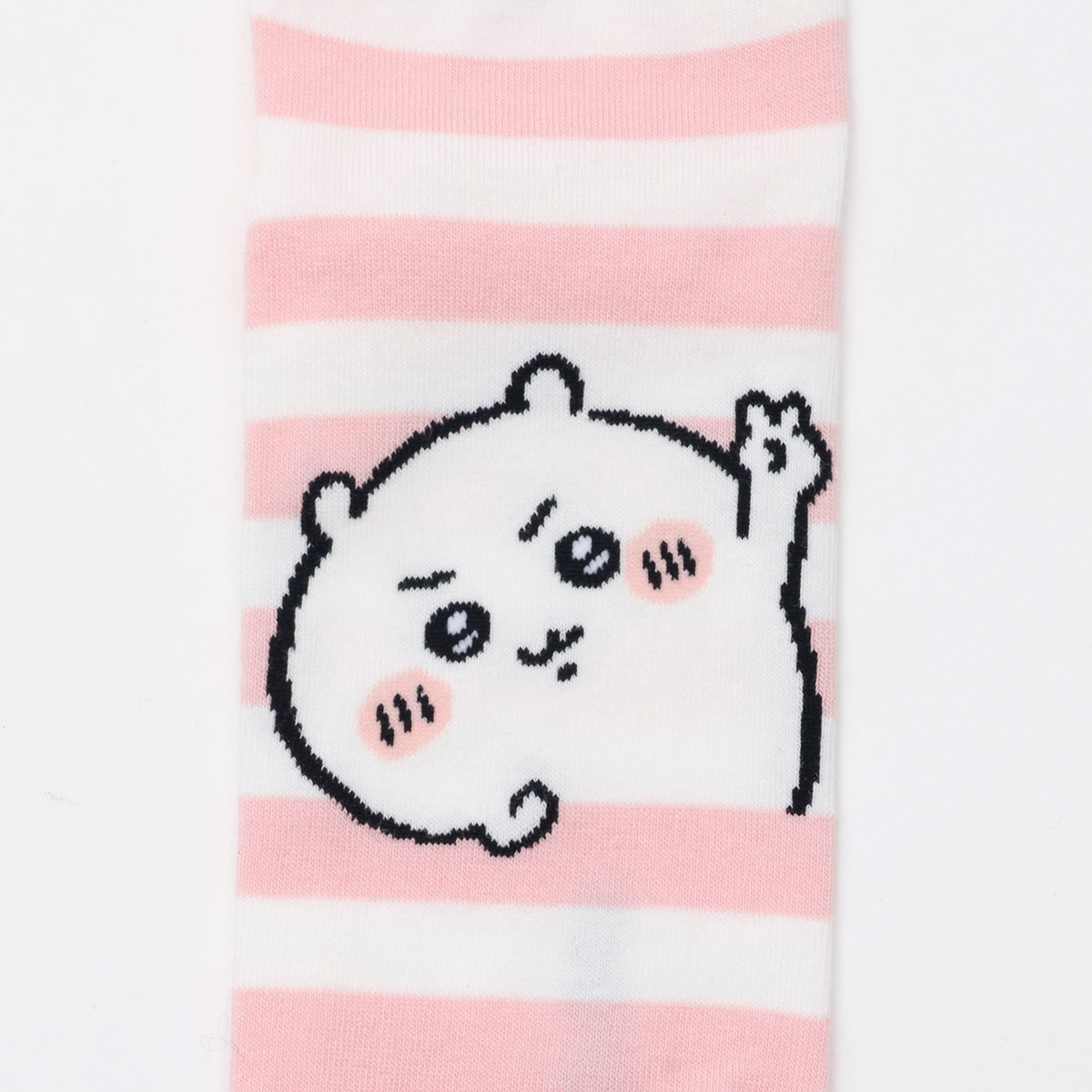 吉伊卡哇 中筒袜 吉伊卡哇Peace 粉色条纹