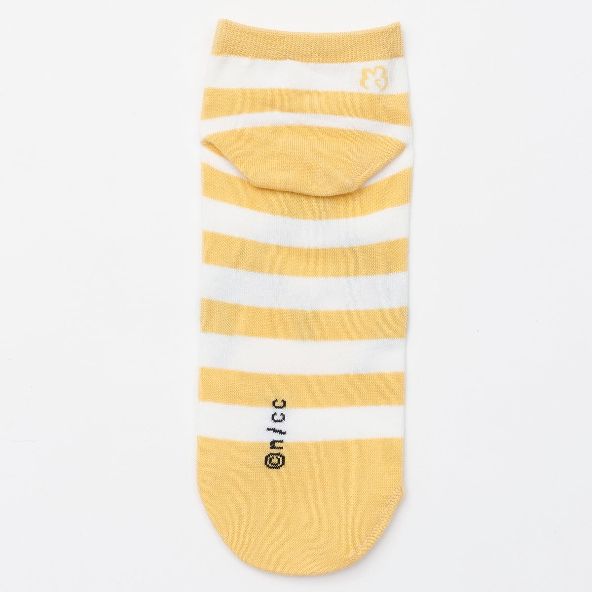 ちいかわ クルーソックス うさぎピース イエローボーダー
