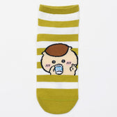 吉伊卡哇 中筒襪 栗子饅頭Peace 綠色條紋