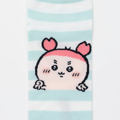 吉伊卡哇 中筒襪 古本屋Peace 天藍條紋