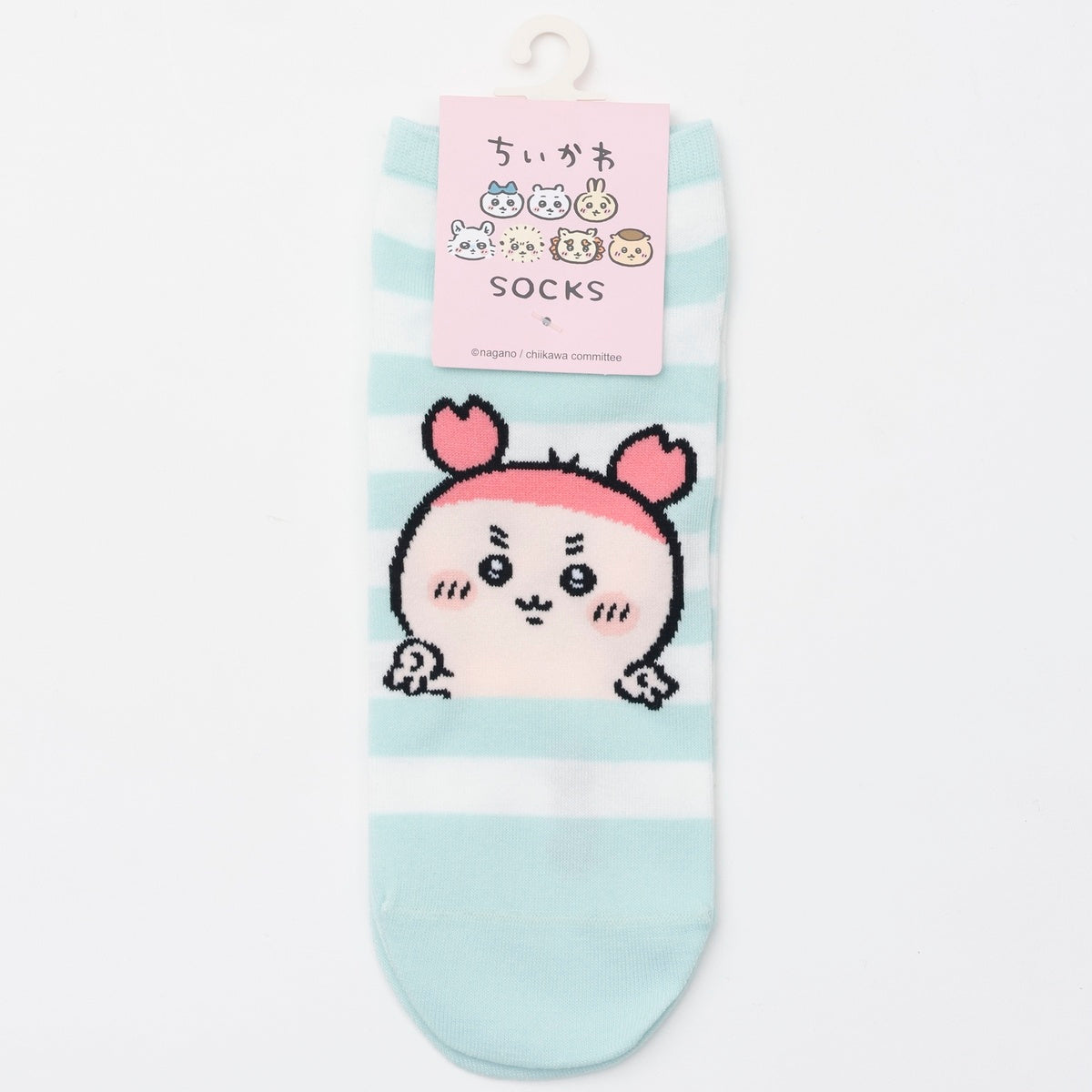 吉伊卡哇 中筒襪 古本屋Peace 天藍條紋