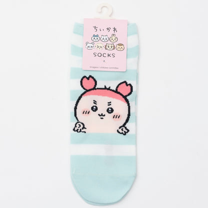 吉伊卡哇 中筒襪 古本屋Peace 天藍條紋