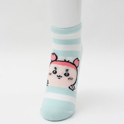 吉伊卡哇 中筒襪 古本屋Peace 天藍條紋