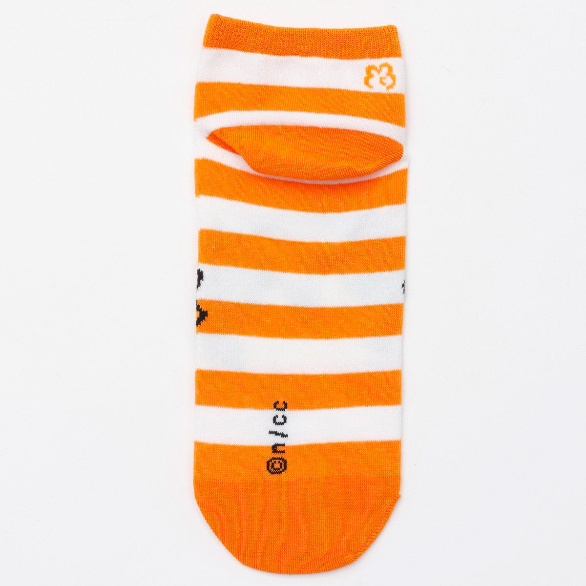 ちいかわ クルーソックス シーサーピース オレンジボーダー