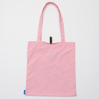 ちいかわ 刺繍トートバッグ ちいかわハート ピンク  (刺繍キーホルダー付)