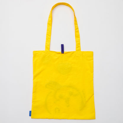 ちいかわ 刺繍トートバッグ うさぎハート イエロー  (刺繍キーホルダー付)