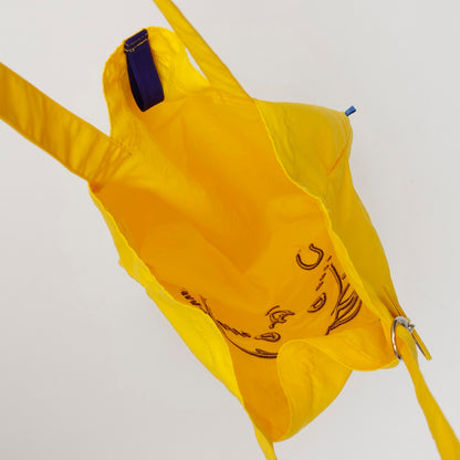 ちいかわ 刺繍トートバッグ うさぎハート イエロー  (刺繍キーホルダー付)