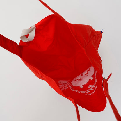 ちいかわ 刺繍トートバッグ ちいかわの毎日 レッド  (刺繍キーホルダー付)