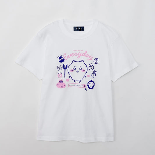 ちいかわ Tシャツ ちいかわの毎日 ホワイト