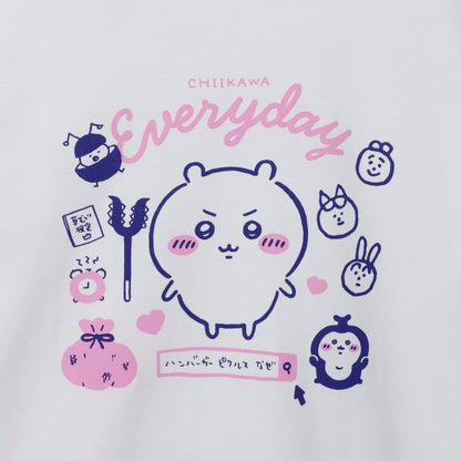 치이카와 티셔츠 치이카와의 매일 화이트