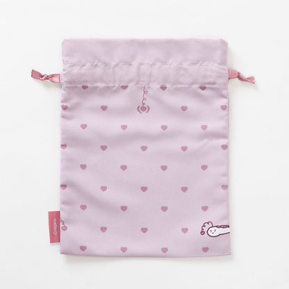 ちいかわ 巾着 ハートチョコレート ちいかわ ピンク