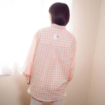 ちいかわ チェックシリーズ シャツ ちいかわ ピンク