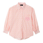 ちいかわ チェックシリーズ シャツ ちいかわ ピンク