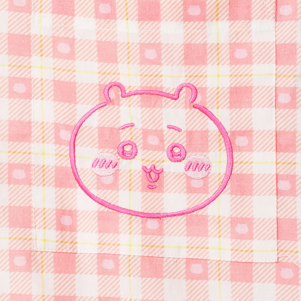 ちいかわ チェックシリーズ シャツ ちいかわ ピンク