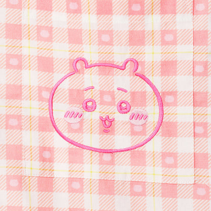 ちいかわ チェックシリーズ シャツ ちいかわ ピンク