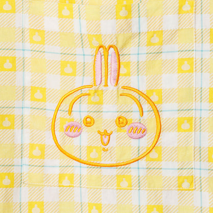 ちいかわ チェックシリーズ シャツ うさぎ イエロー