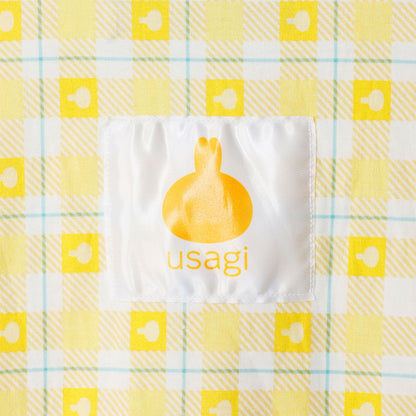 ちいかわ チェックシリーズ シャツ うさぎ イエロー