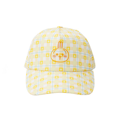 ちいかわ チェックシリーズ CAP うさぎ イエロー