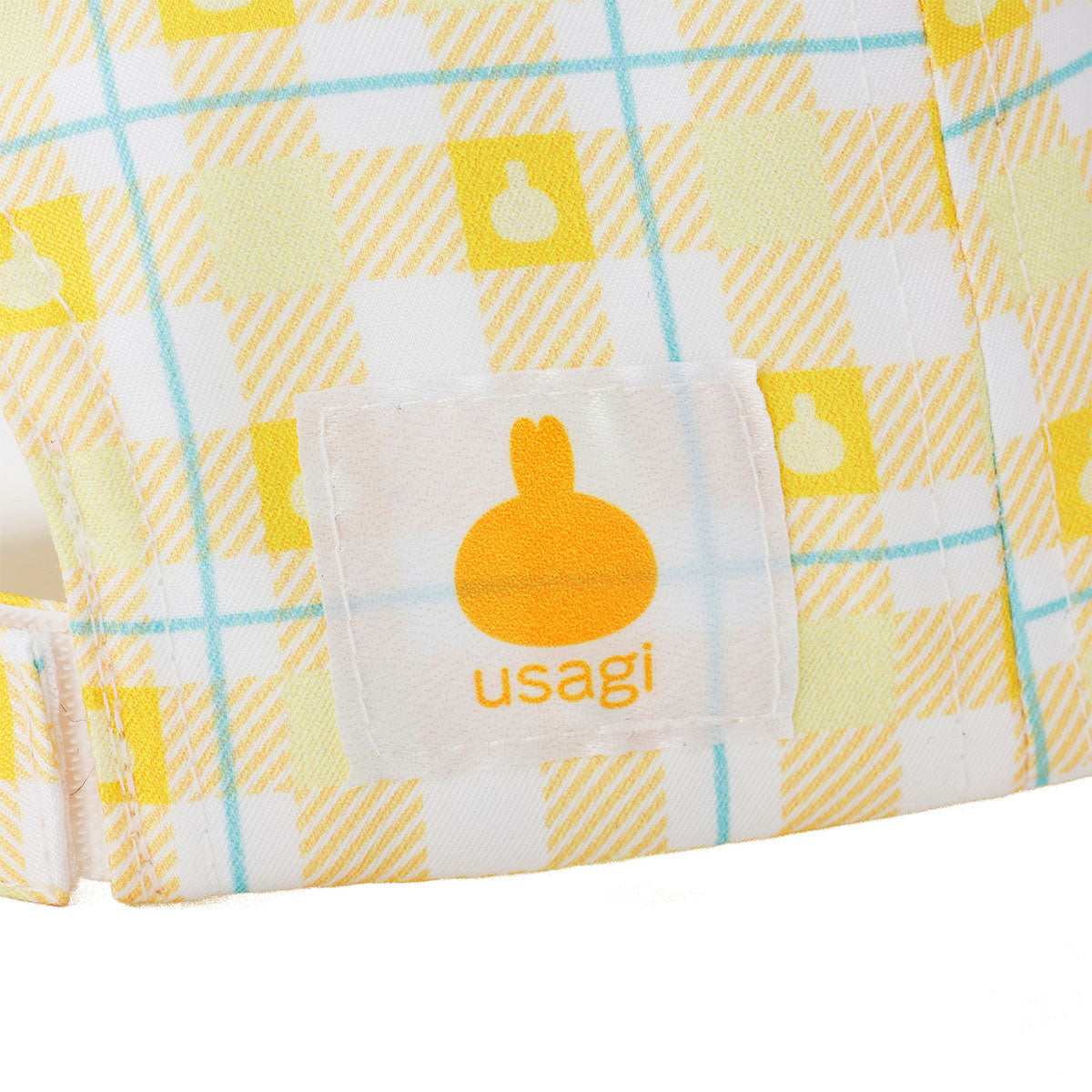 ちいかわ チェックシリーズ CAP うさぎ イエロー