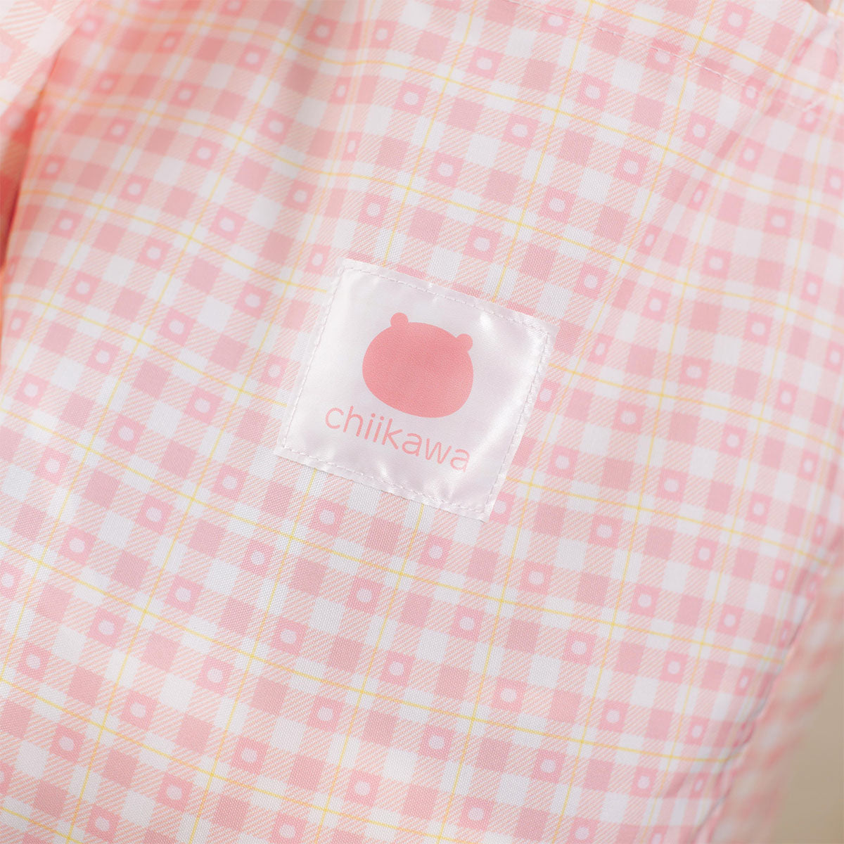 ちいかわ チェックシリーズ トートバッグ（チャーム付き）ちいかわ ピンク