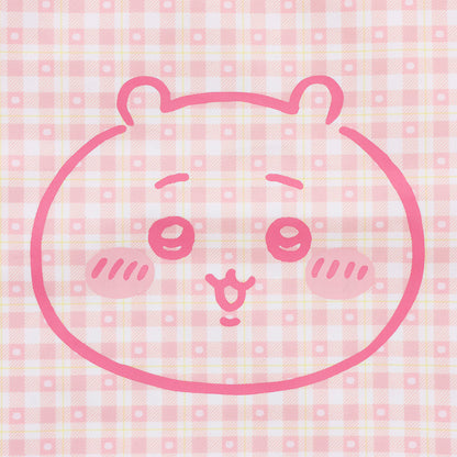 ちいかわ チェックシリーズ トートバッグ（チャーム付き）ちいかわ ピンク