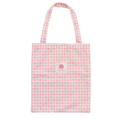 ちいかわ チェックシリーズ トートバッグ（チャーム付き）ちいかわ ピンク