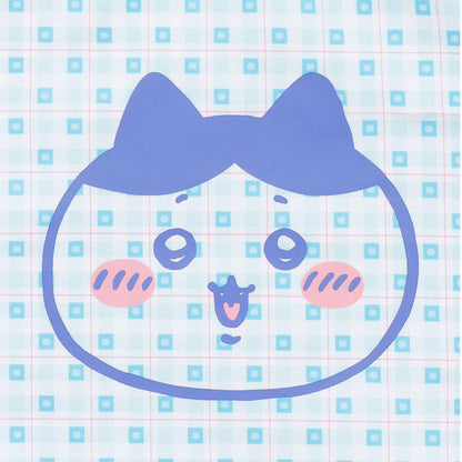 Chiikawa Check Series Tote Bag (with Charm) Hachiware Blue