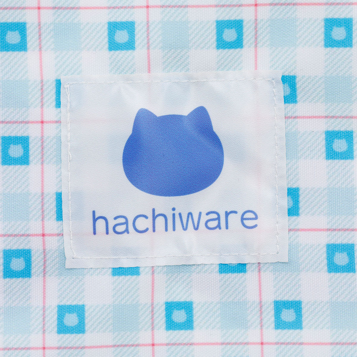 Chiikawa Check Series Tote Bag (with Charm) Hachiware Blue