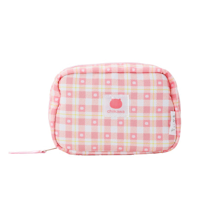 Chiikawa Check Series Pouch Chiikawa Pink