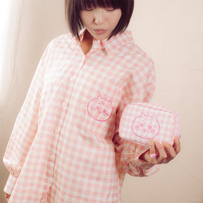 Chiikawa Check Series Pouch Chiikawa Pink