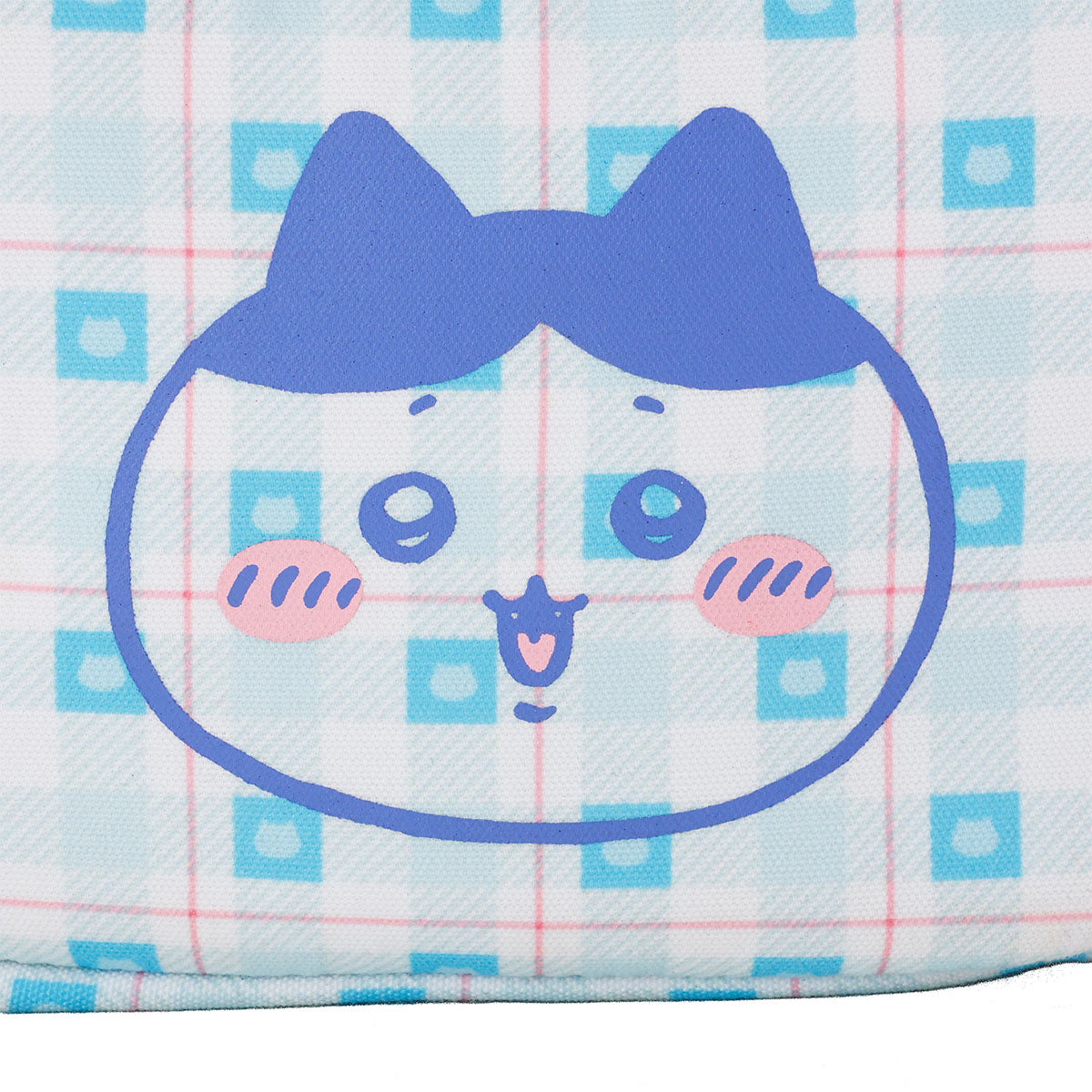 Chiikawa Check Series Pouch Hachiware Blue