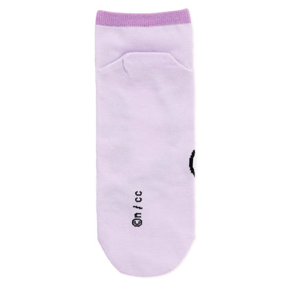 吉伊卡哇 中筒襪 小桃鼠放大款 淺紫色