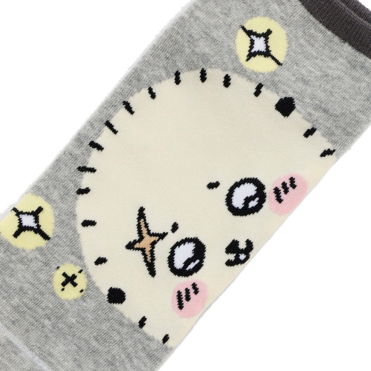 吉伊卡哇 中筒袜 海獭放大款 混灰色