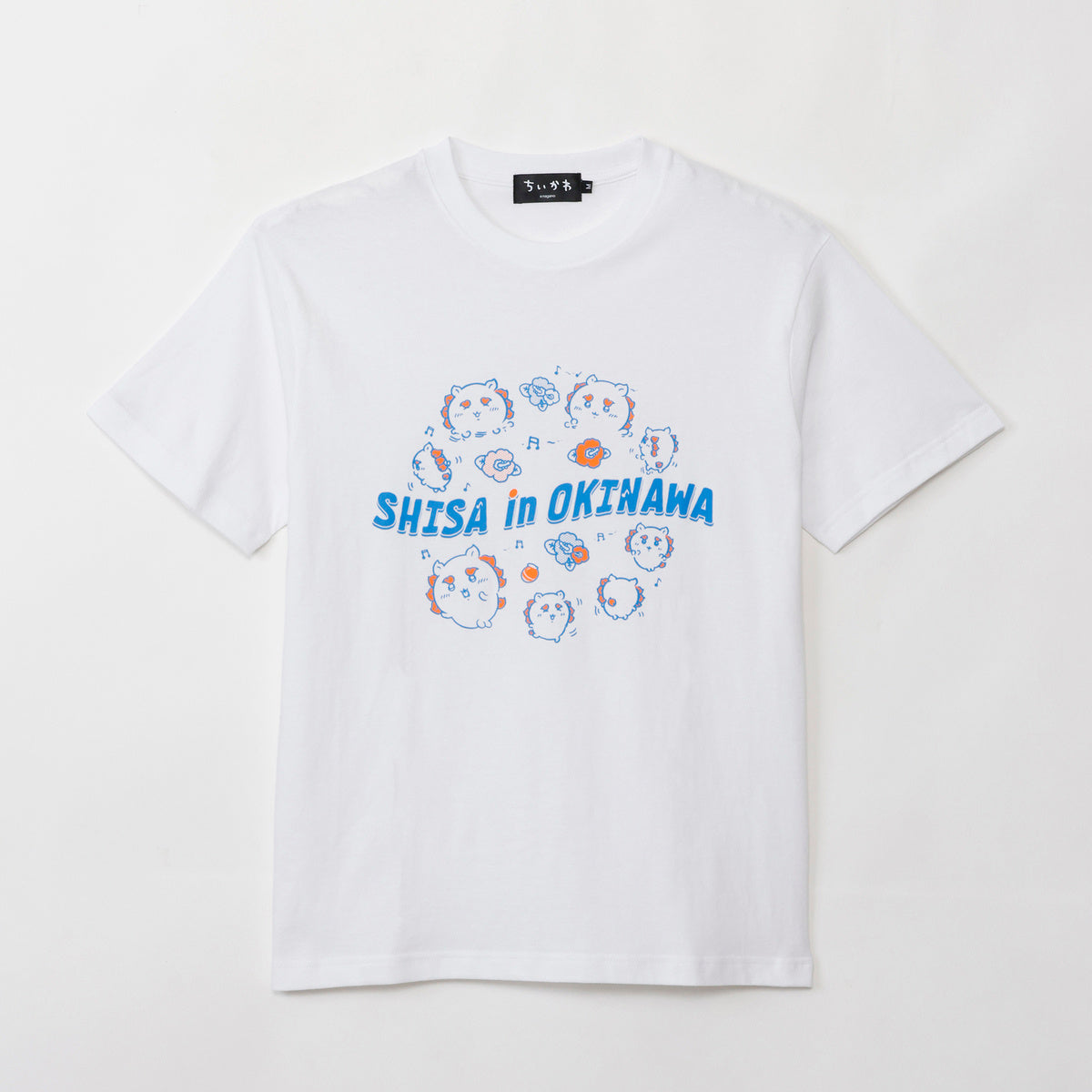 ちいかわ シーサーのおみやげやさん Tシャツ いっぱい ホワイト