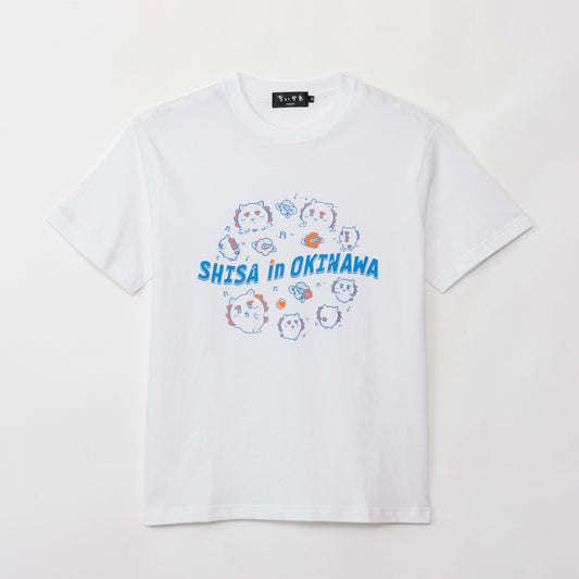 ちいかわ シーサーのおみやげやさん Tシャツ いっぱい ホワイト