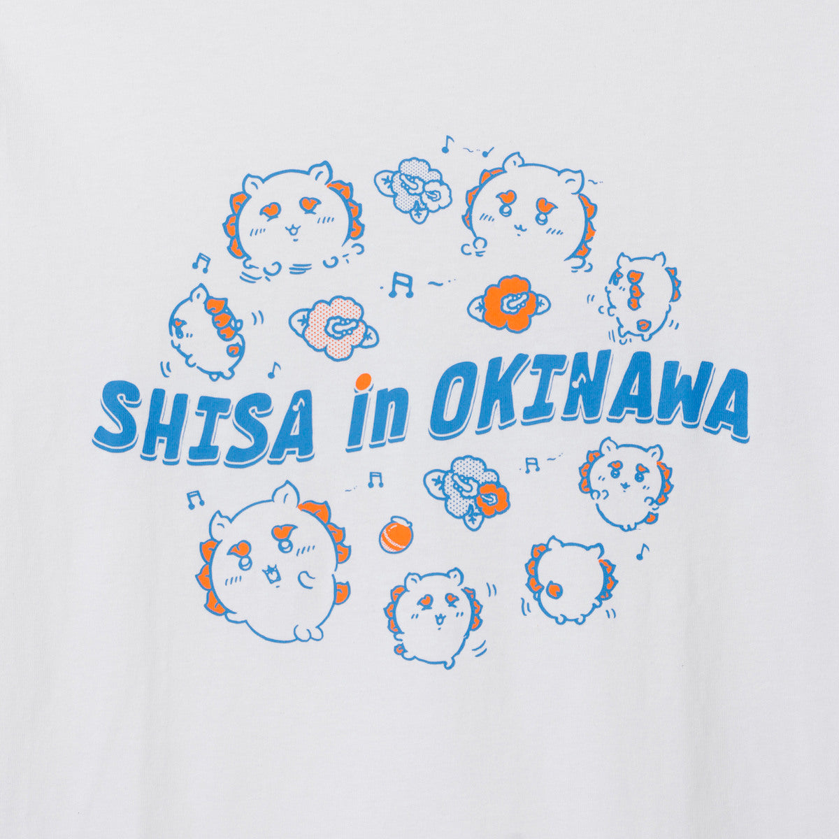 ちいかわ シーサーのおみやげやさん Tシャツ いっぱい ホワイト