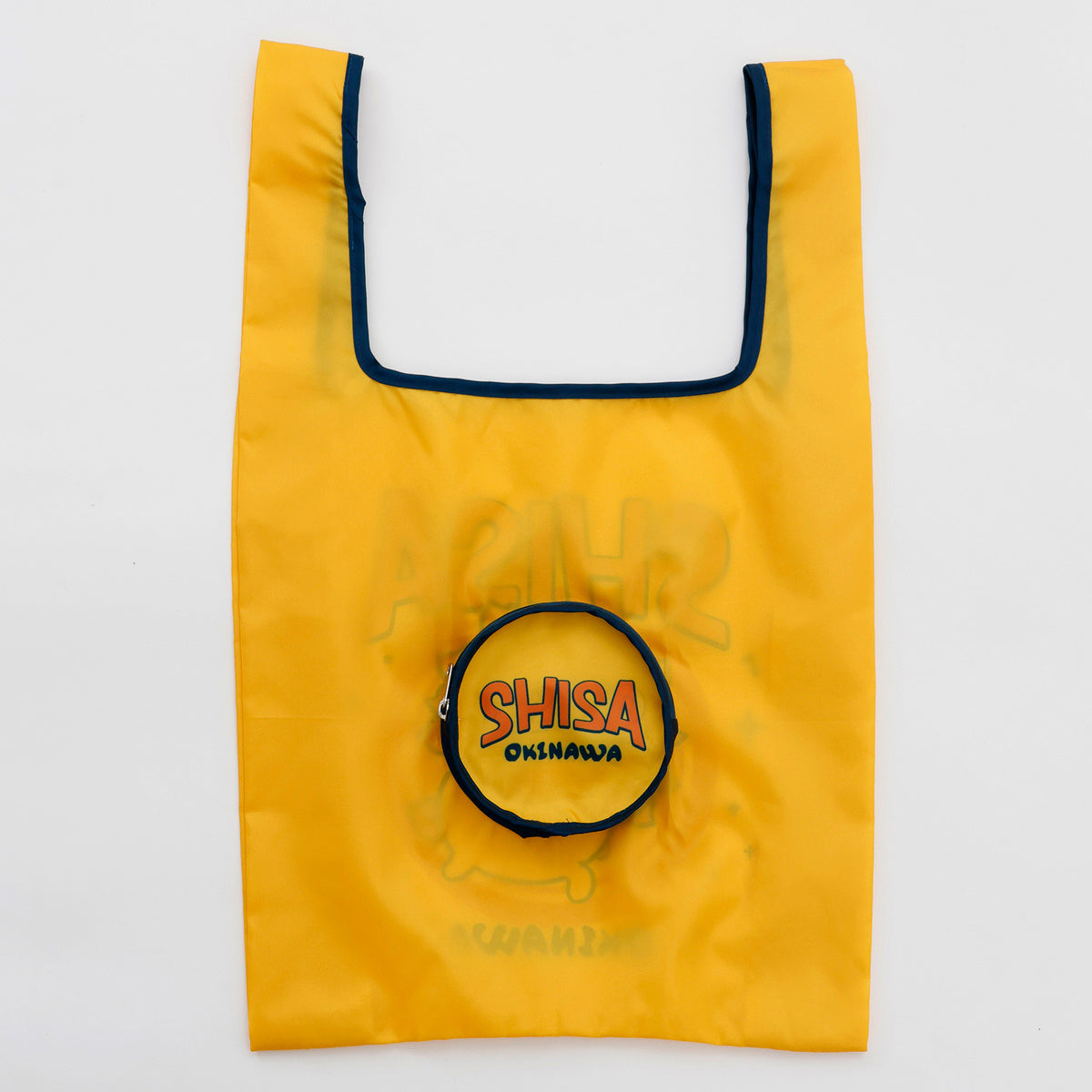 ちいかわ シーサーのおみやげやさん エコバッグ 全速力 イエロー