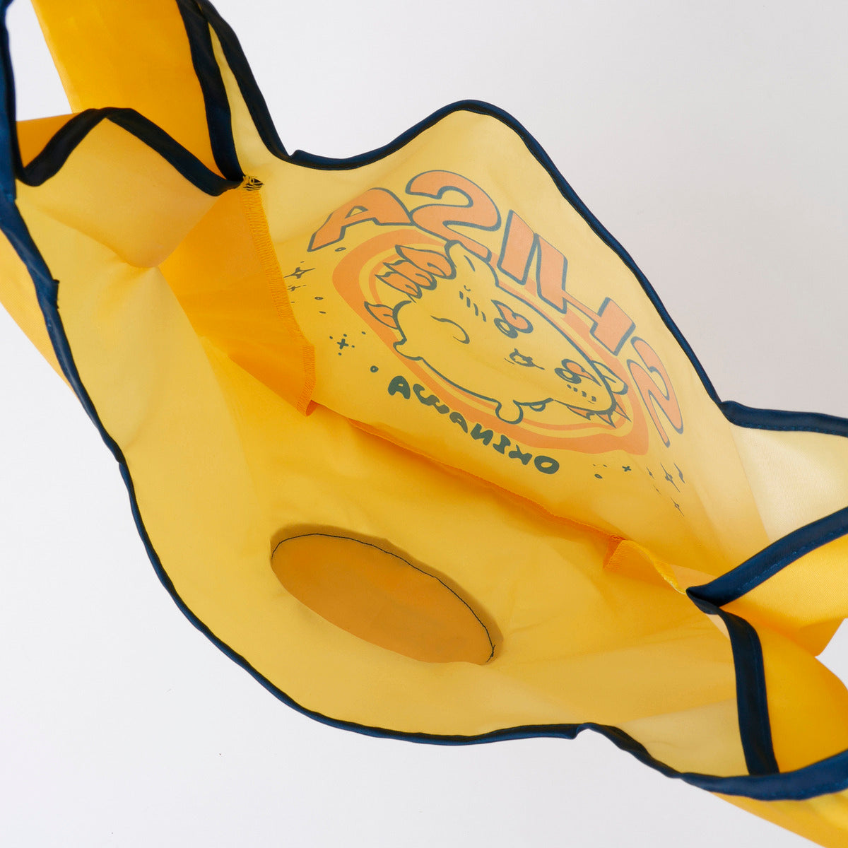 ちいかわ シーサーのおみやげやさん エコバッグ 全速力 イエロー