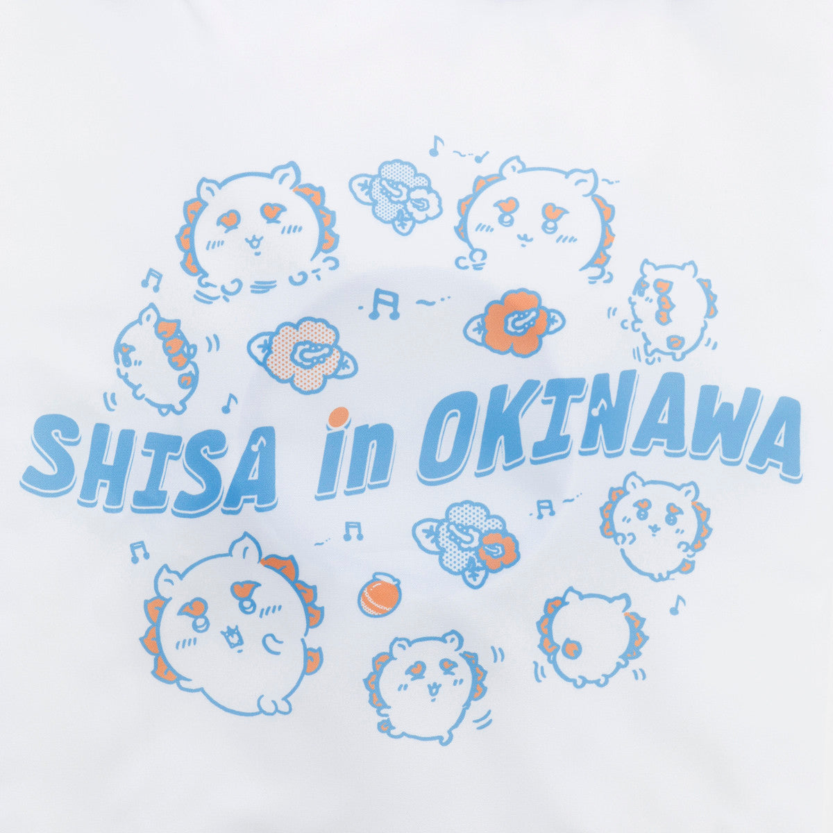 ちいかわ シーサーのおみやげやさん エコバッグ いっぱい ホワイト